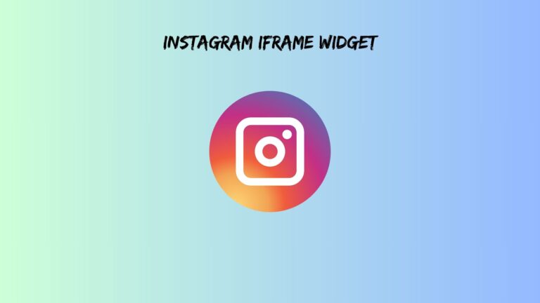Instagram iFrame Widget