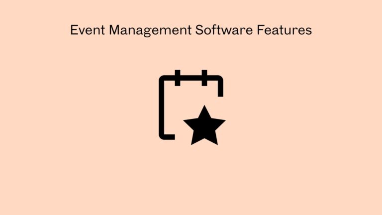 Event Management Software Features