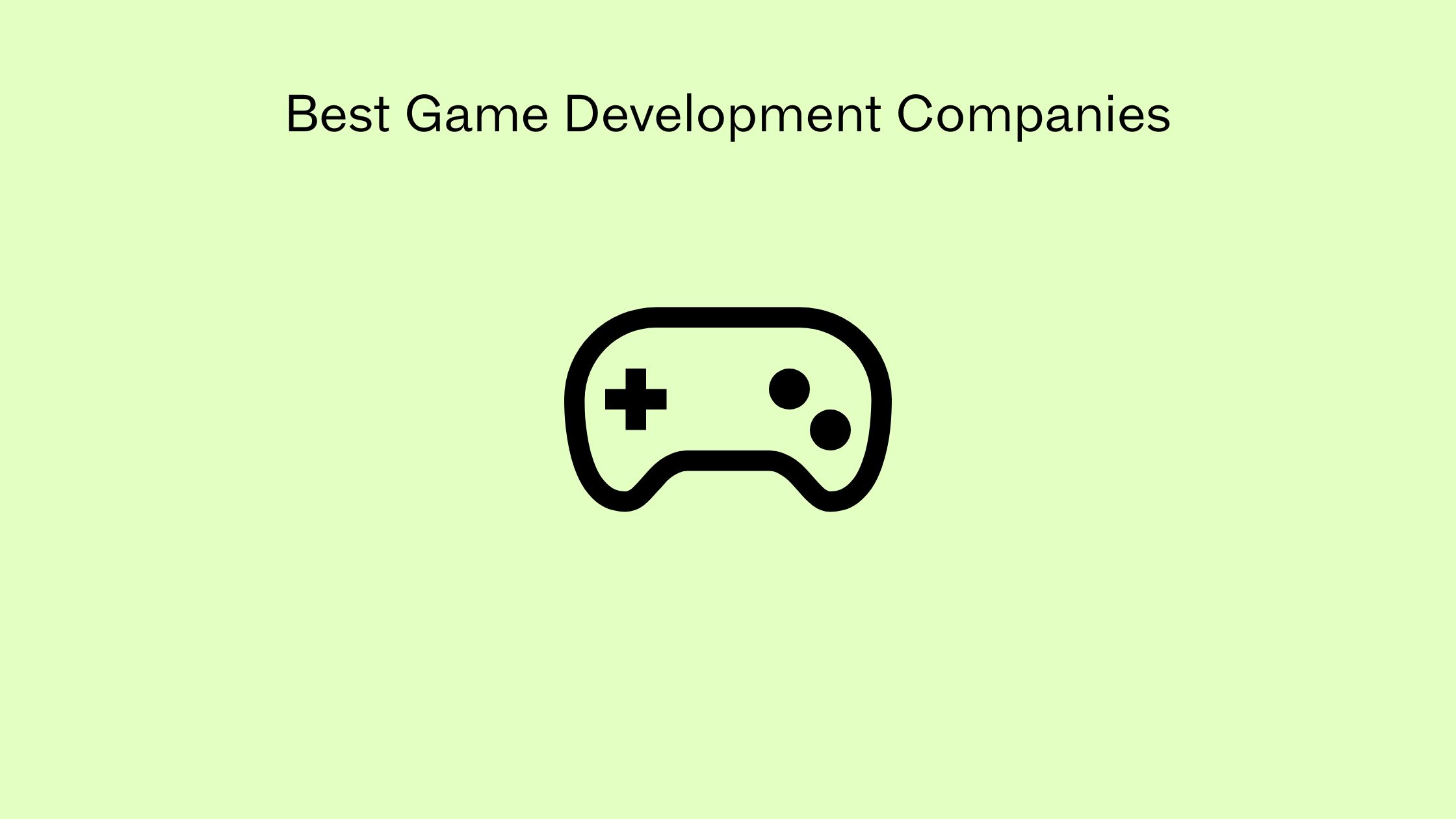Best Game Development Companies