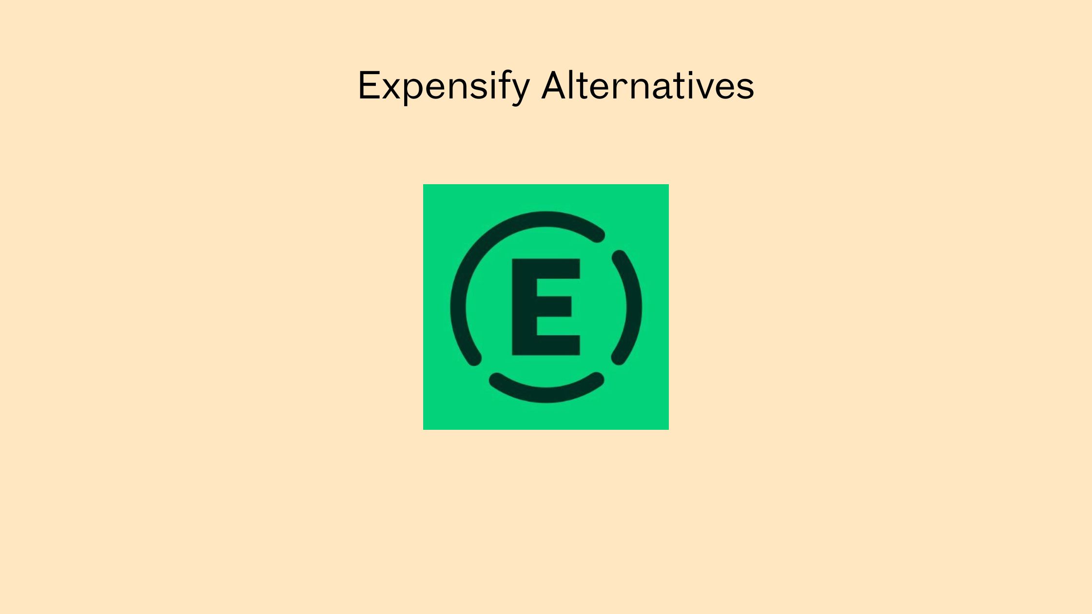 Expensify Alternatives