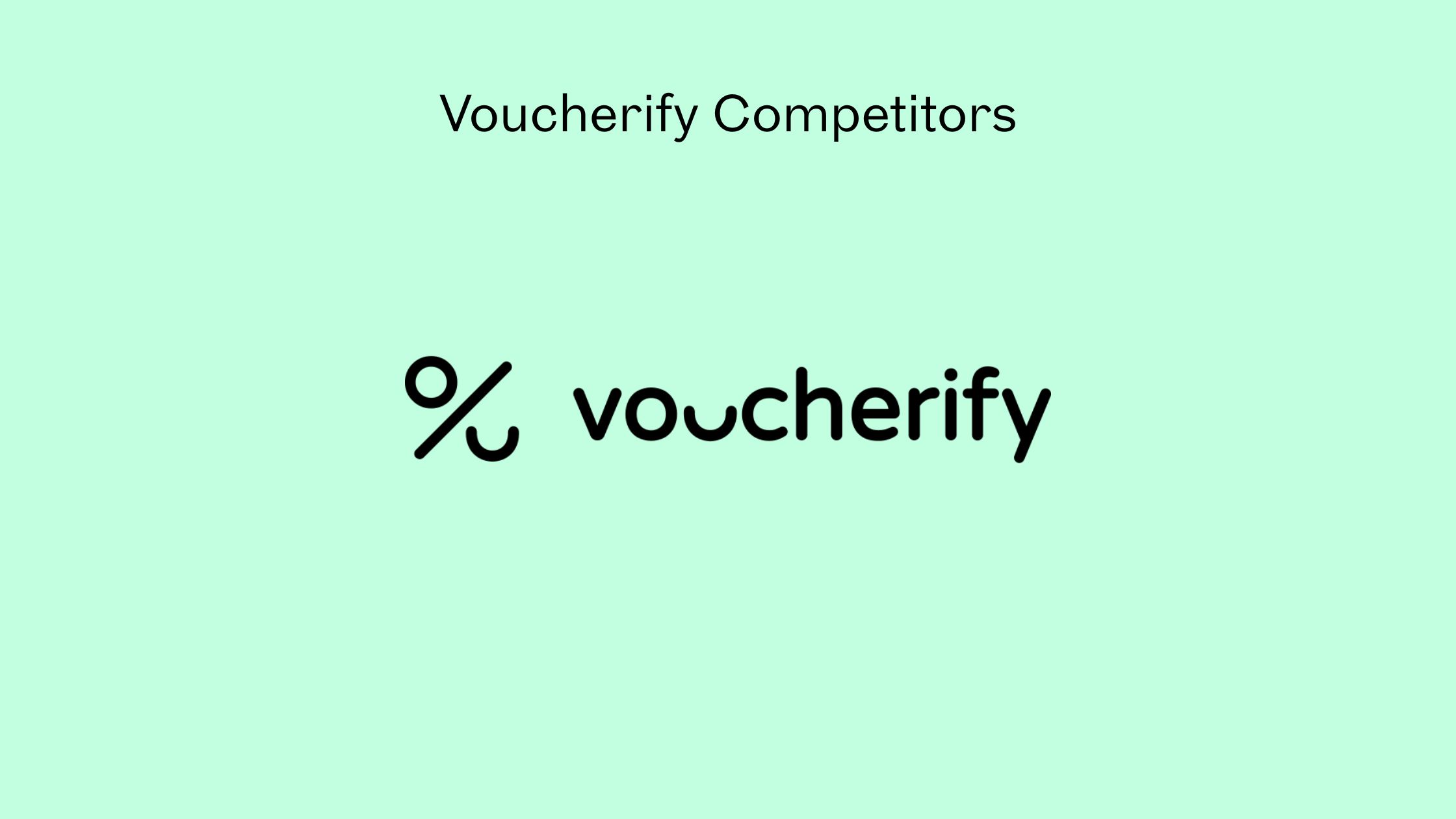 Voucherify Competitors