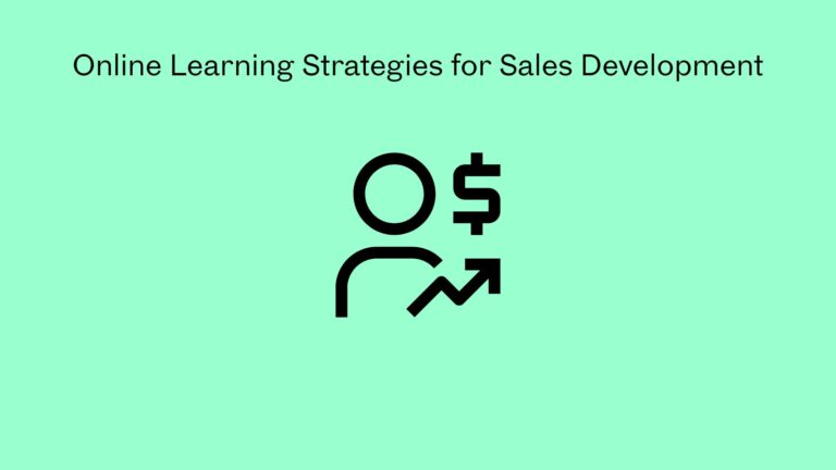Online Learning Strategies for Sales Development