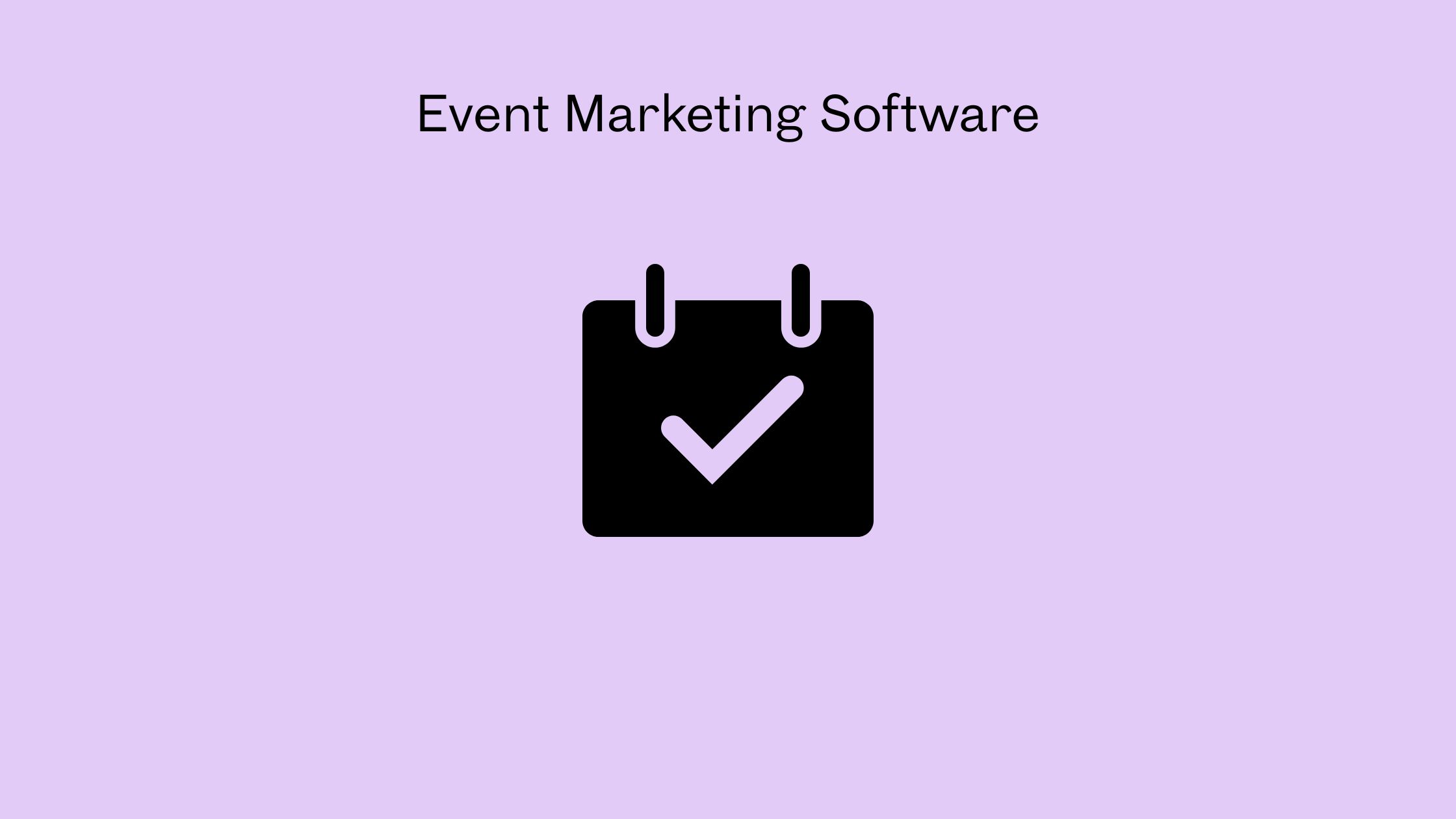 Event Marketing Software