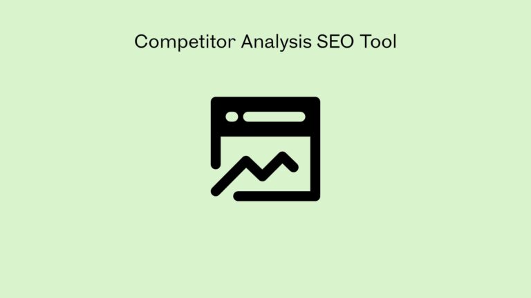 Competitor Analysis SEO Tool